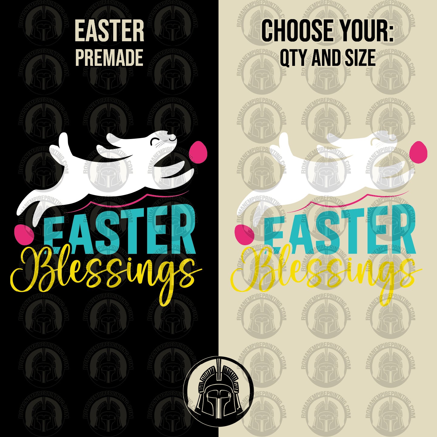 Easter Blessings - Eggs - Bunny - Religious - Easter - DTF