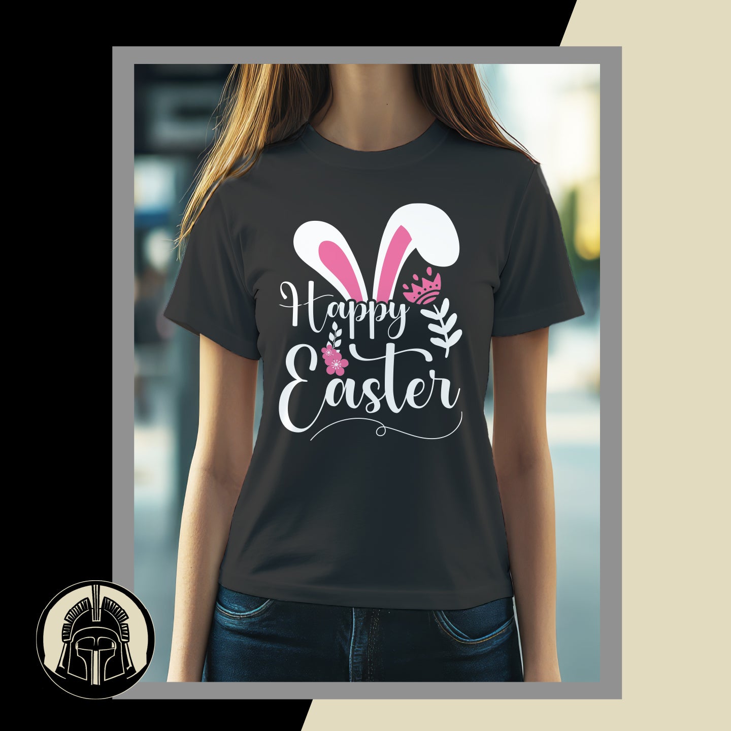 Happy Easter - Bunny 1 - Easter - DTF