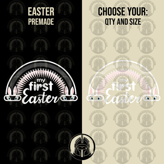 My First Easter - Bunny - Cartoon - Carrots - Easter - DTF
