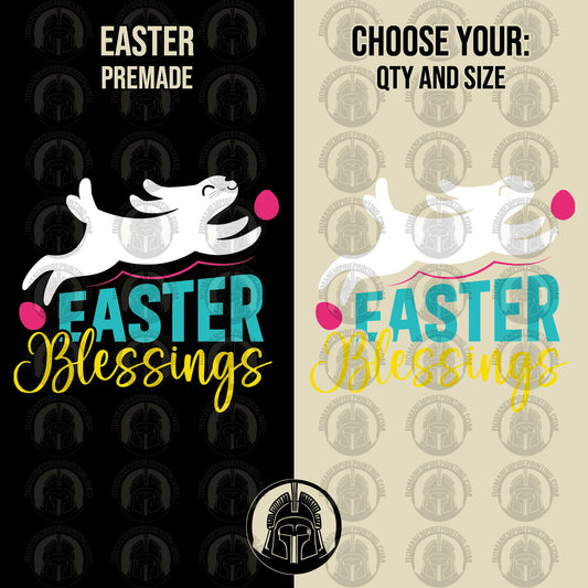 Easter Blessings - Eggs - Bunny - Religious - Easter - DTF