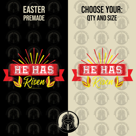 He Has Risen - Religious - Sunshine - Easter - DTF