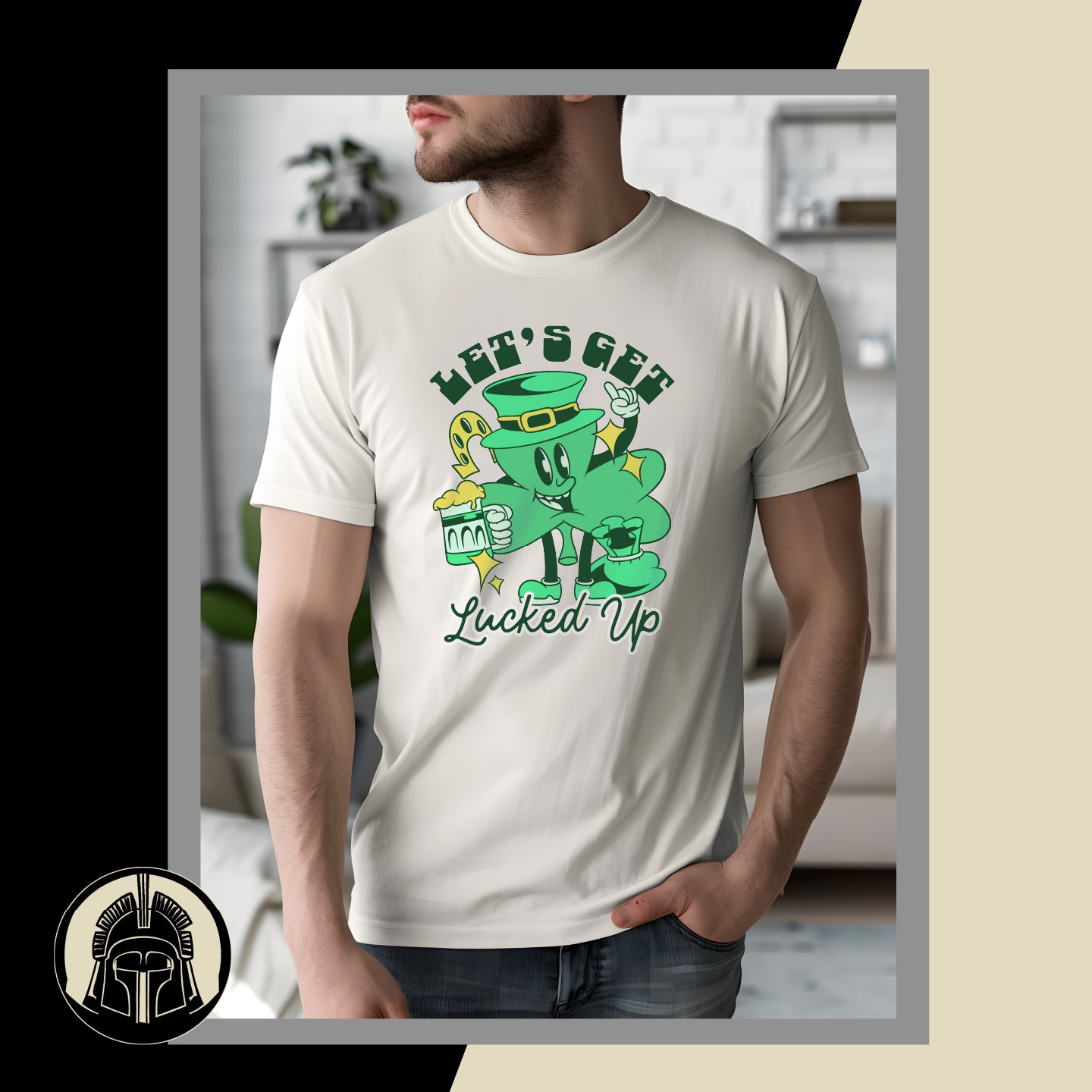 Let's Get Lucked Up - Clover - Lucky - St. Patrick's Day - DTF Transfer