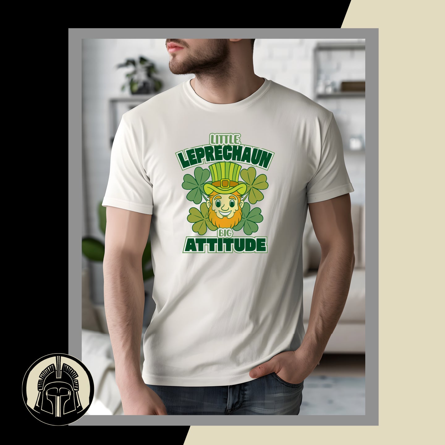 Little Leprechaun Big Attitude - Clover - Lucky - St. Patrick's Day - DTF Transfer