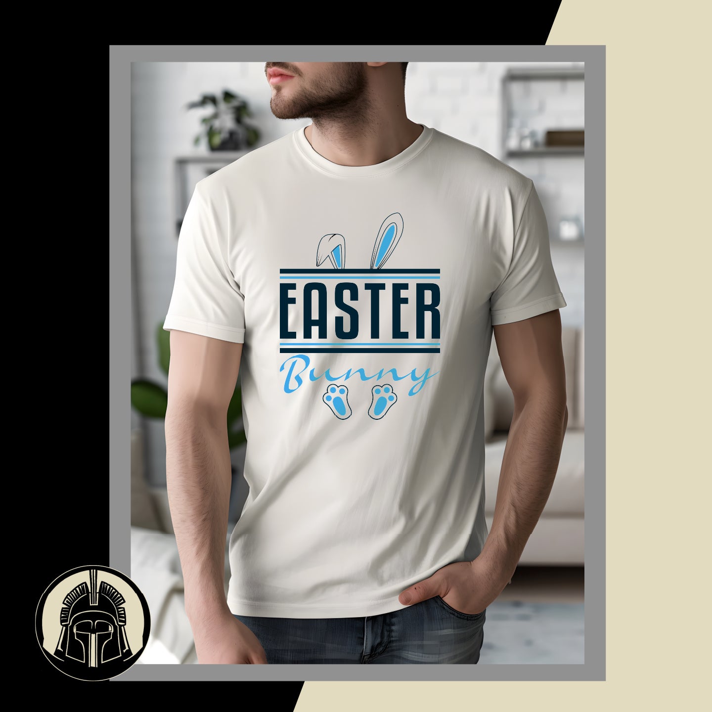 Easter Bunny - Paw Prints - Sporty - Bunny - Easter - DTF