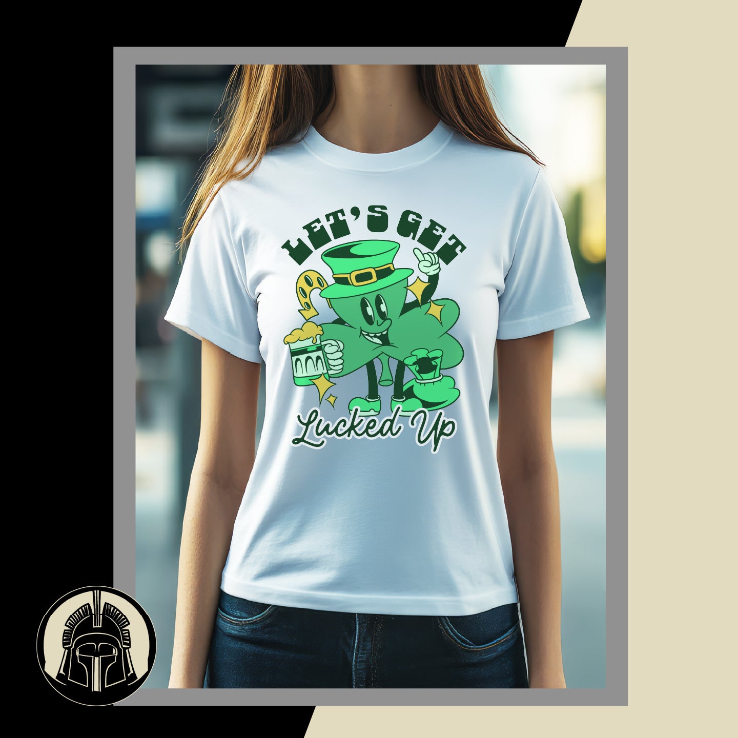 Let's Get Lucked Up - Clover - Lucky - St. Patrick's Day - DTF Transfer