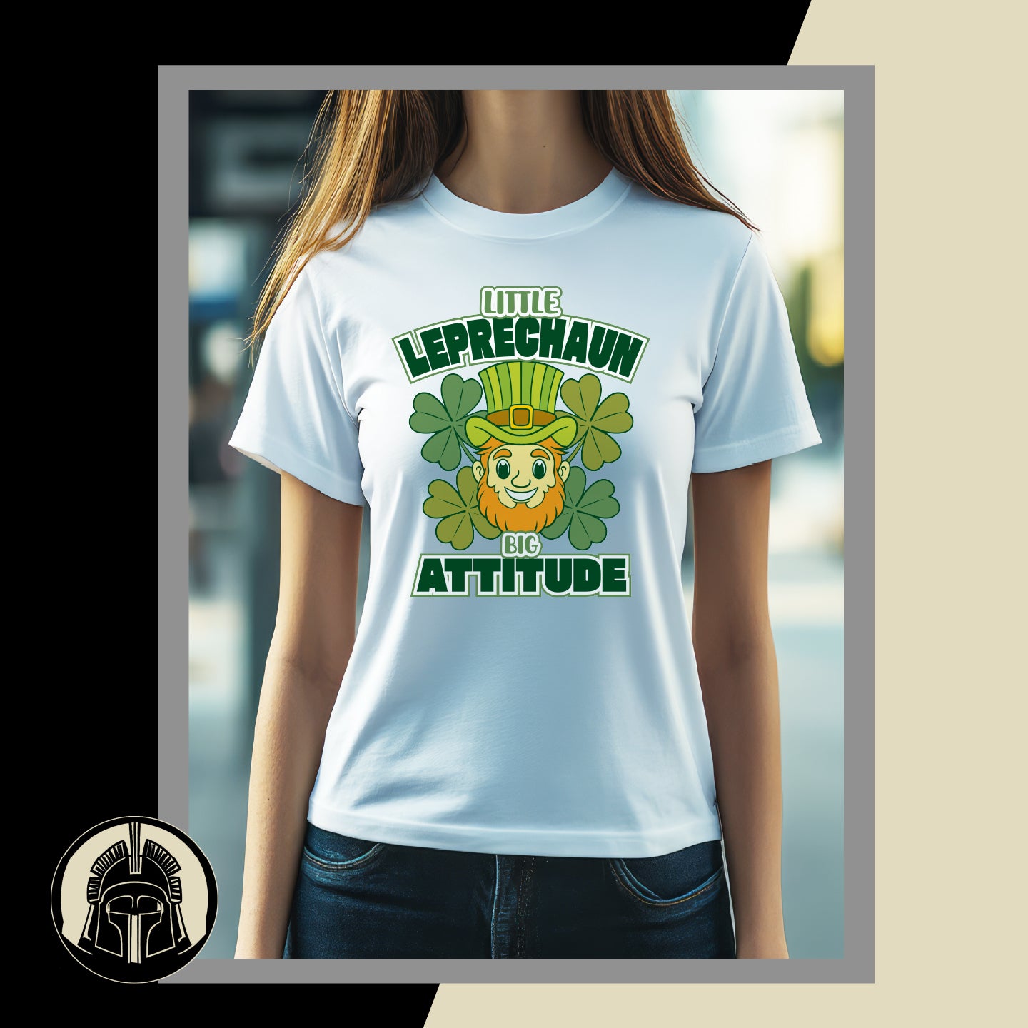 Little Leprechaun Big Attitude - Clover - Lucky - St. Patrick's Day - DTF Transfer
