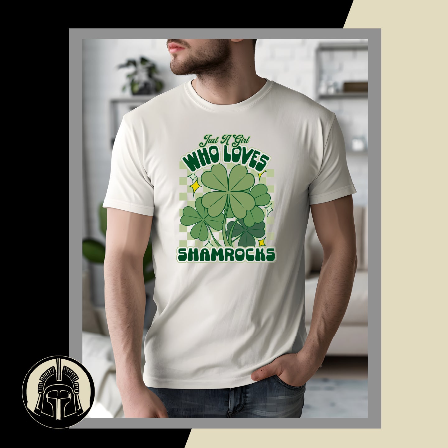 Just a Girl Who Loves Shamrocks - Clover - Lucky - St. Patrick's Day - DTF Transfer